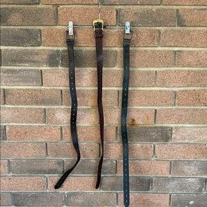 Boy's Leather Belt Collection - Black and Brown